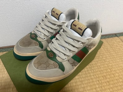 GUCCI Screener Sneaker "White Leather"
