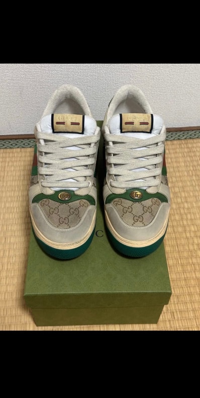 GUCCI Screener Sneaker "White Leather"