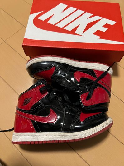 Nike TD Air Jordan 1 High OG "Patent Bred"