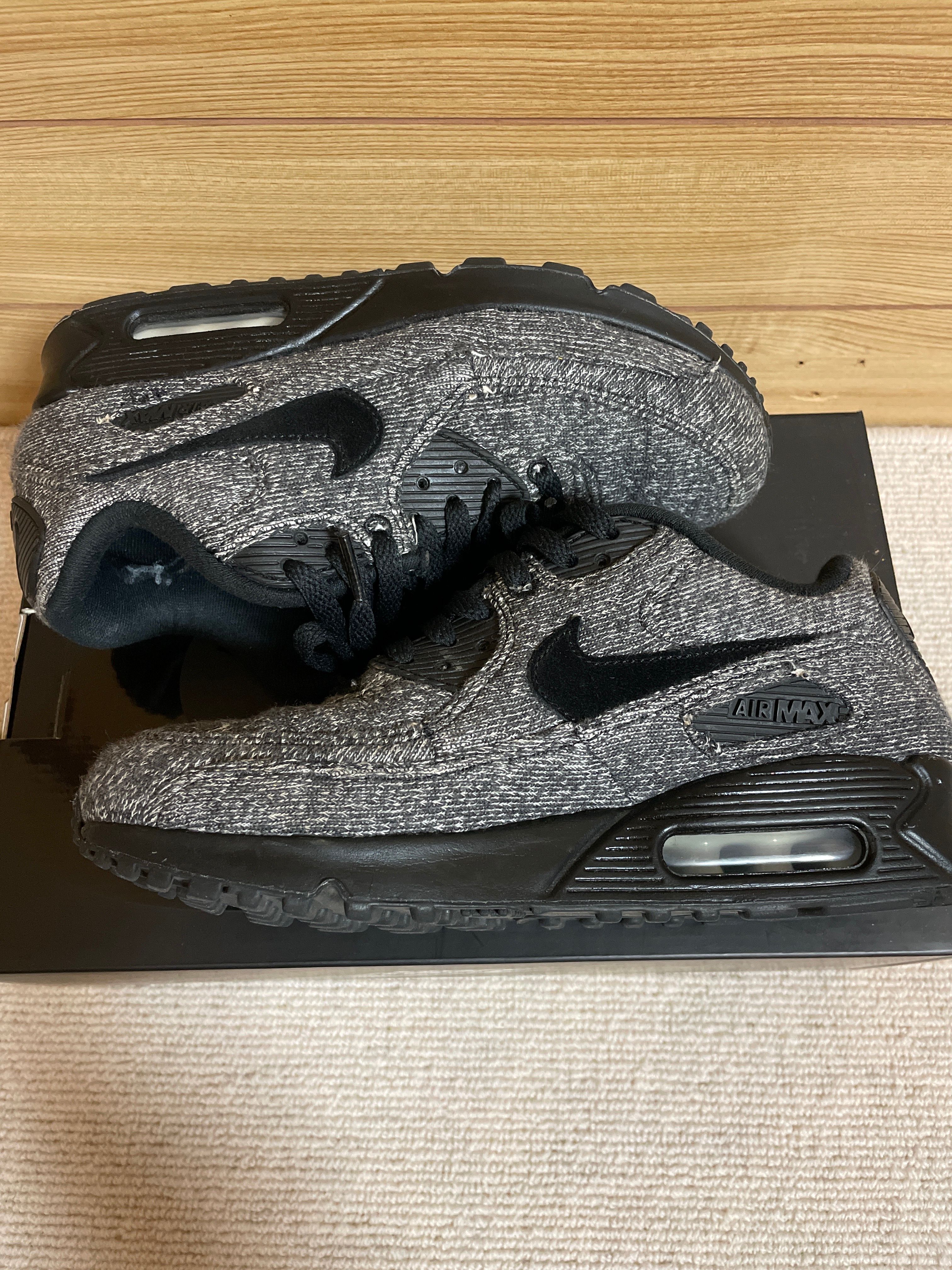 LOOPWHEELER × Nike Air Max 90 "Grey/Black"