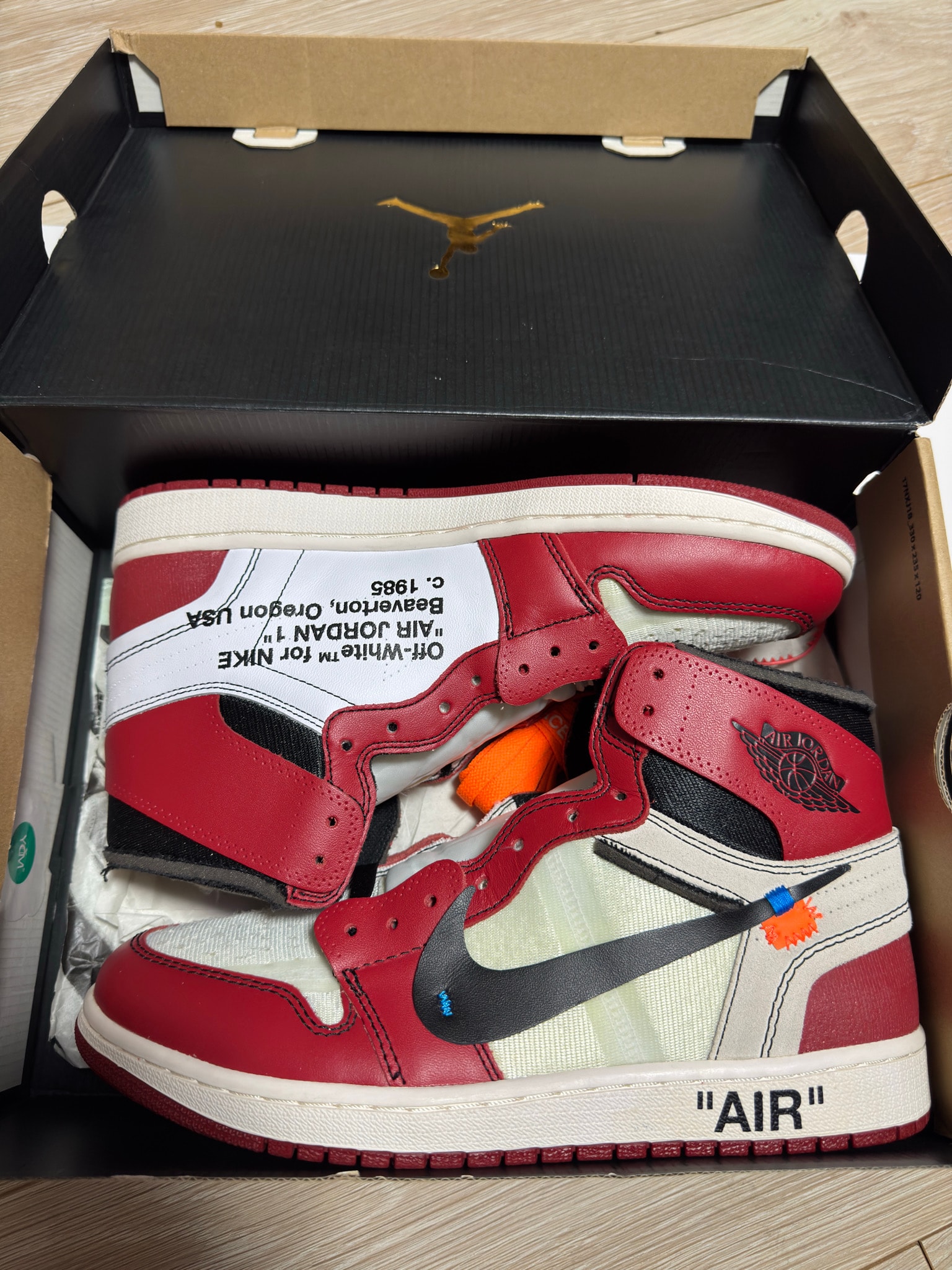 Off-White × Nike Air Jordan 1 Retro High The Ten "Chicago"
