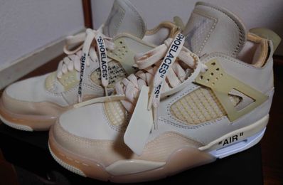 Off-White × Nike Women's Air Jordan 4 SP "Sail"