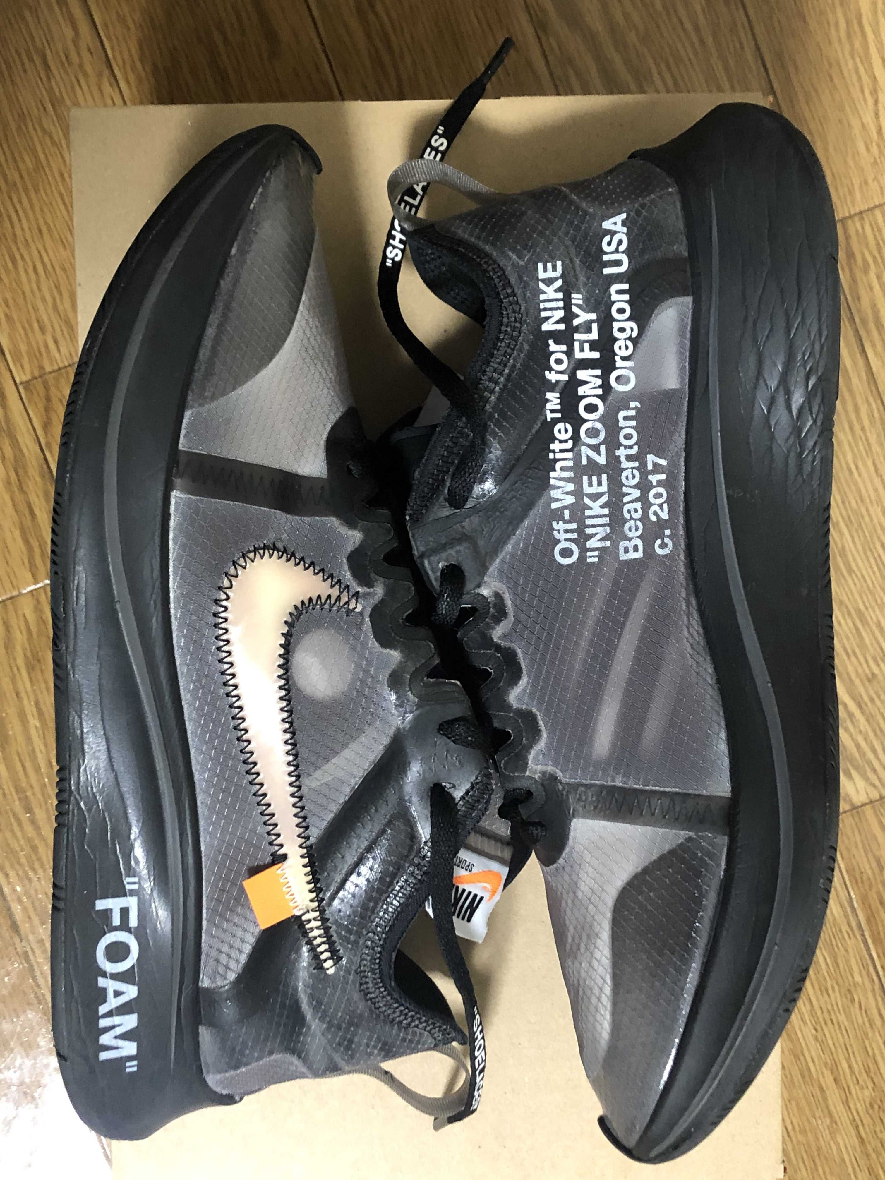 Off-White × Nike Zoom Fly "Black"