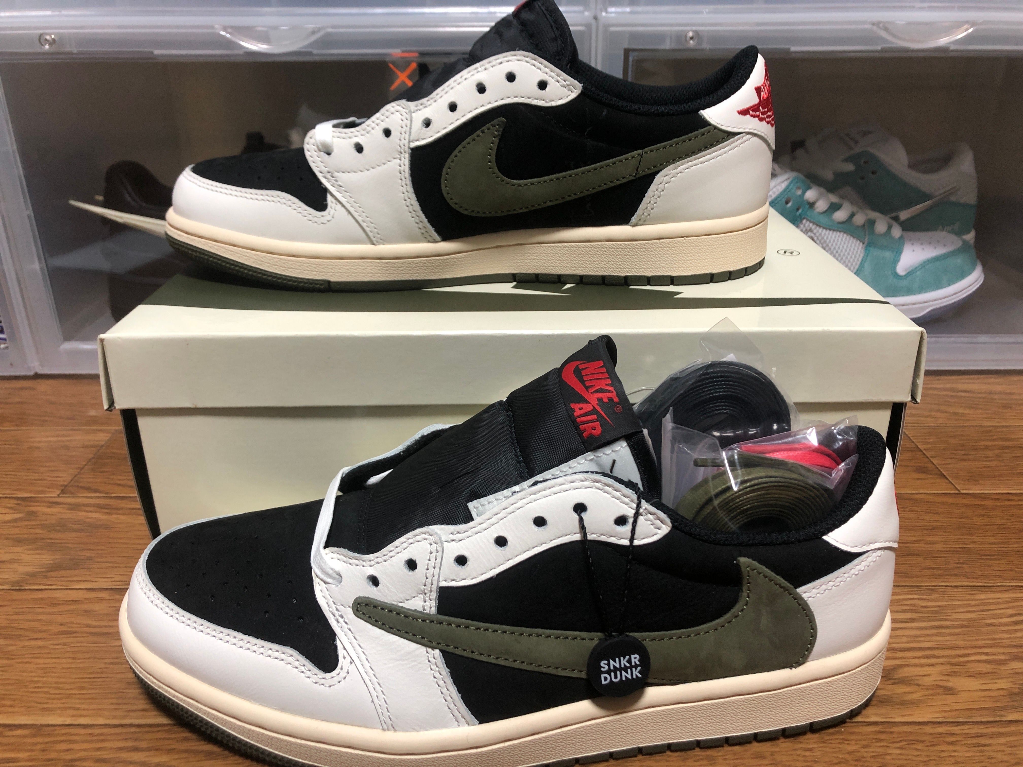 Travis Scott × Nike Women's Air Jordan 1 Low OG "Medium Olive"