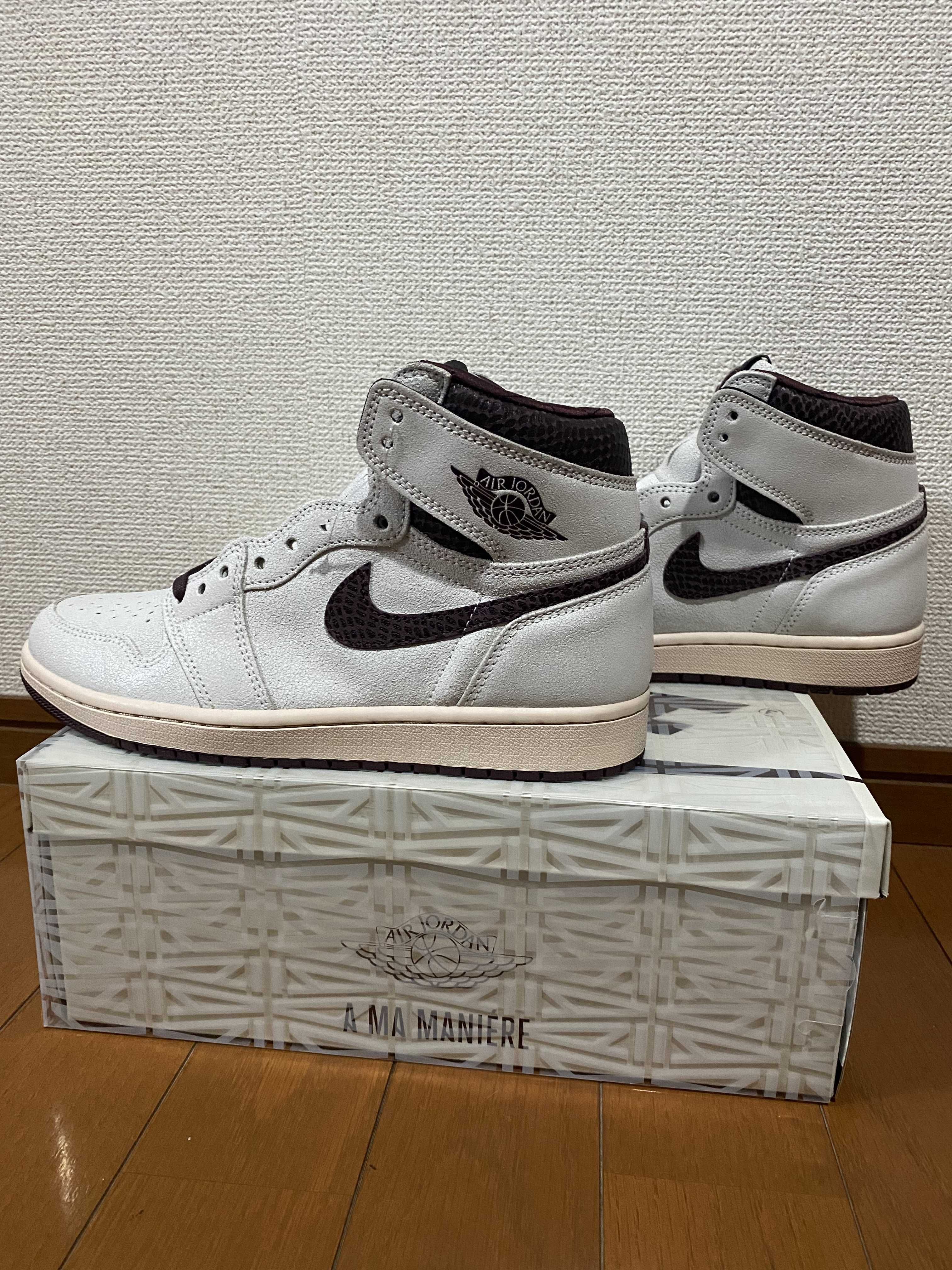 A Ma Maniere × Nike Air Jordan 1 Retro High OG "Sail and Burgundy"