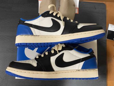 Travis Scott × fragment design × Nike Air Jordan 1 Low OG SP "Military Blue"