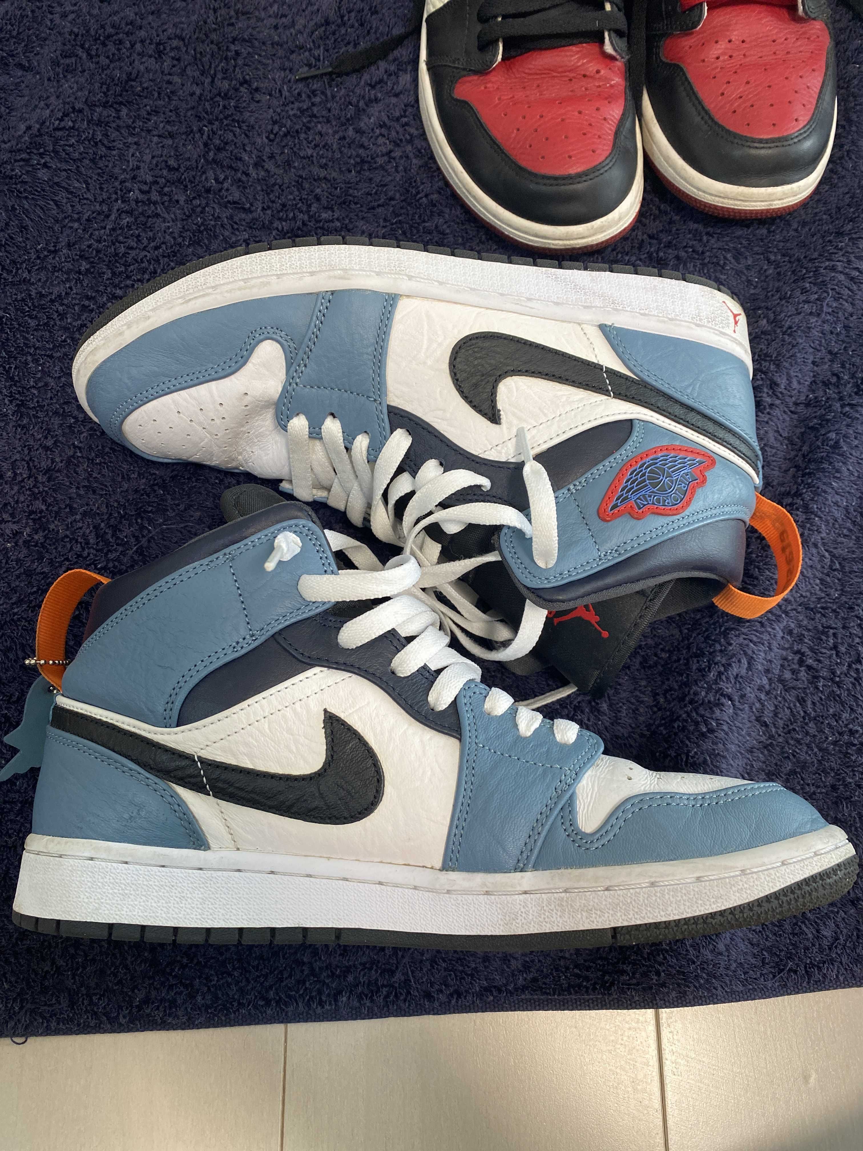 FACETASM × Nike Air Jordan 1 Mid "White/Navy"