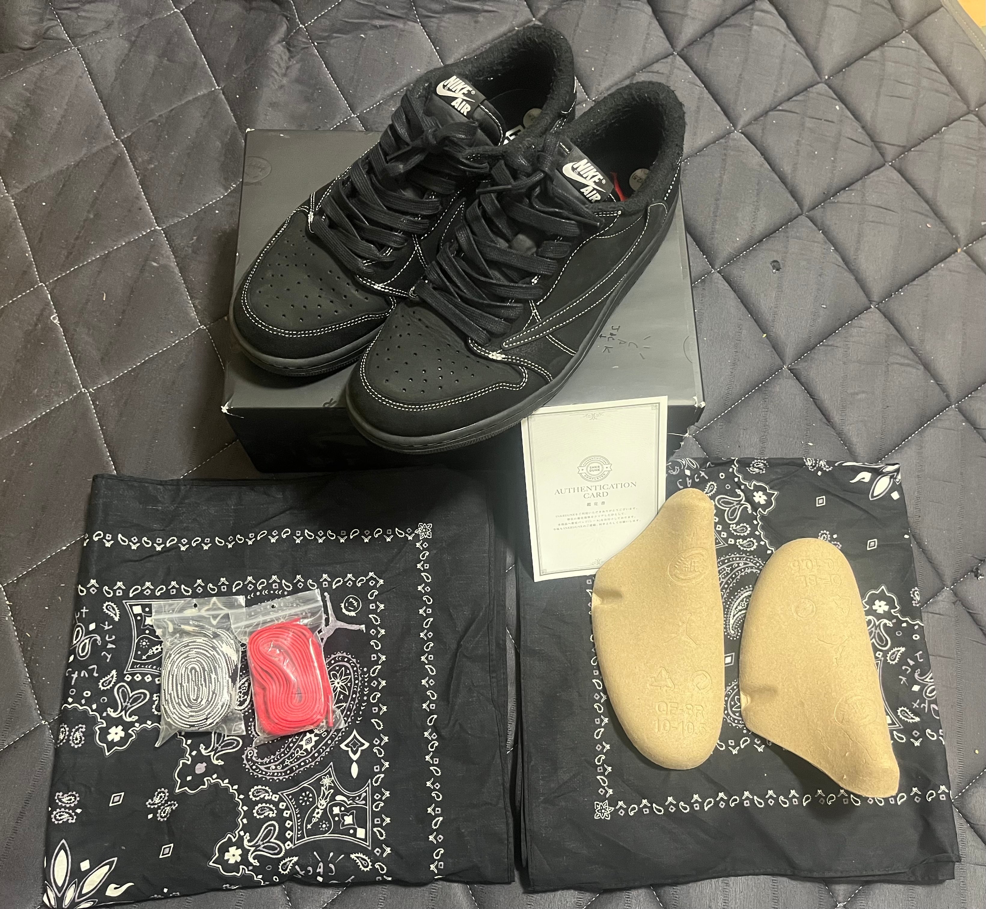 Travis Scott × Nike Air Jordan 1 Low OG SP "Black Phantom"