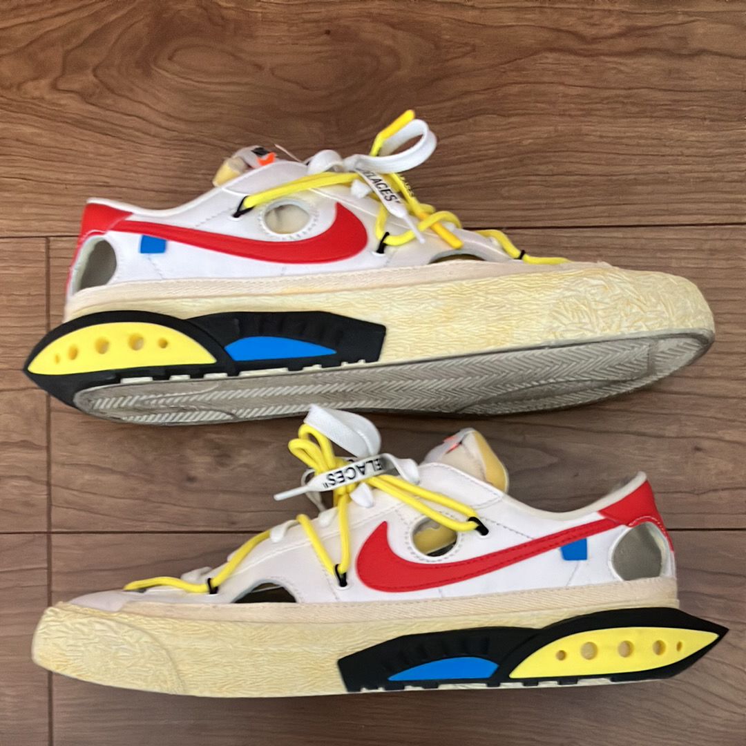 Off-White × Nike Blazer Low "White and University Red"