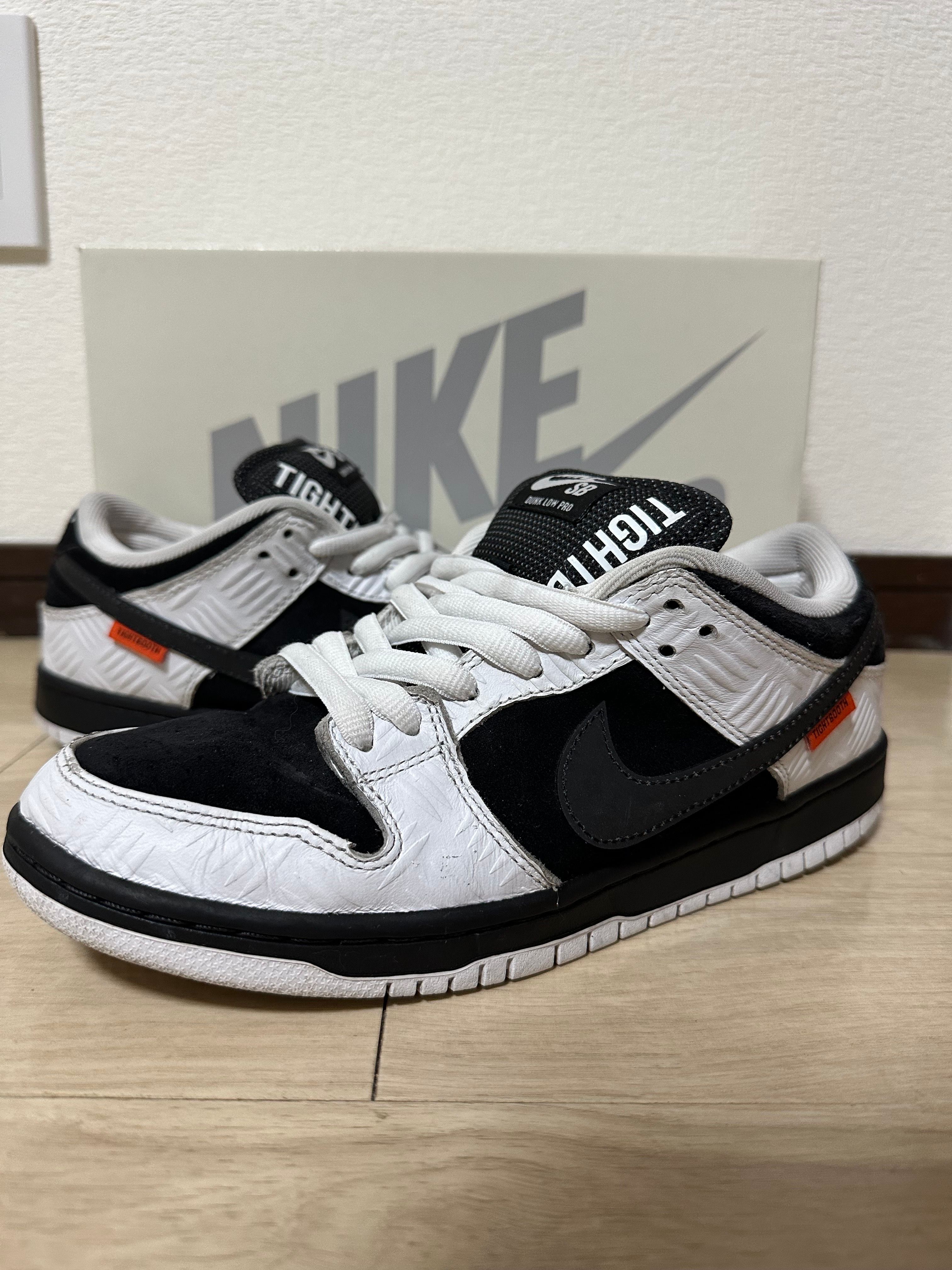 TIGHTBOOTH × Nike SB Dunk Low Pro QS "Black and White"