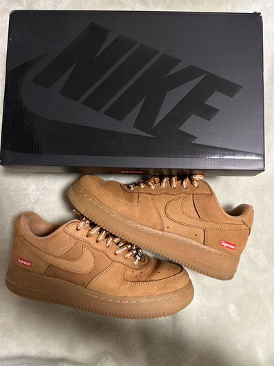 Supreme × Nike Air Force 1 Low "Flax/Wheat"
