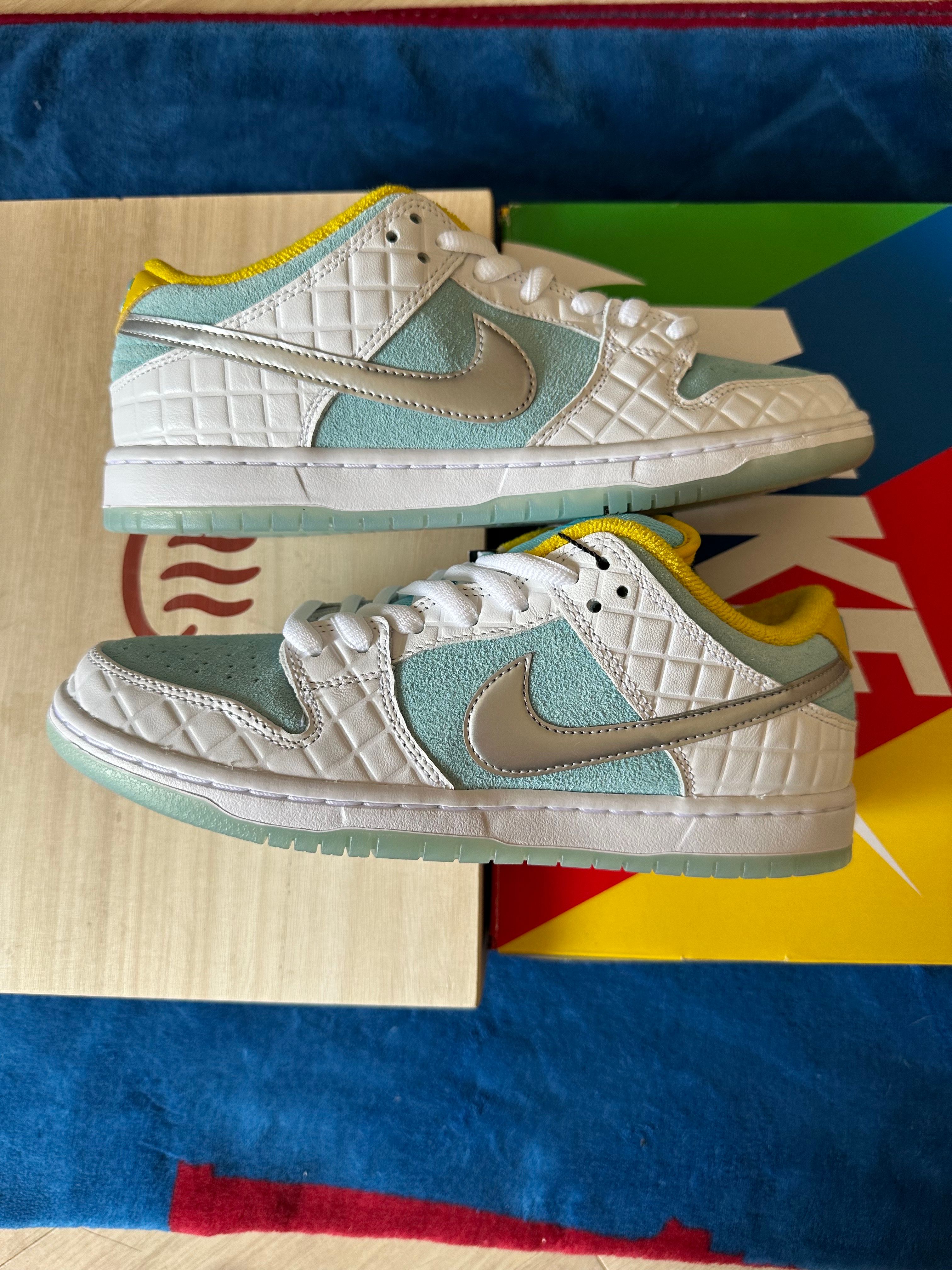 FTC × Nike SB Dunk Low "White/Blue"