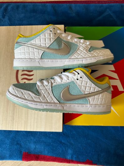 FTC × Nike SB Dunk Low "White/Blue"