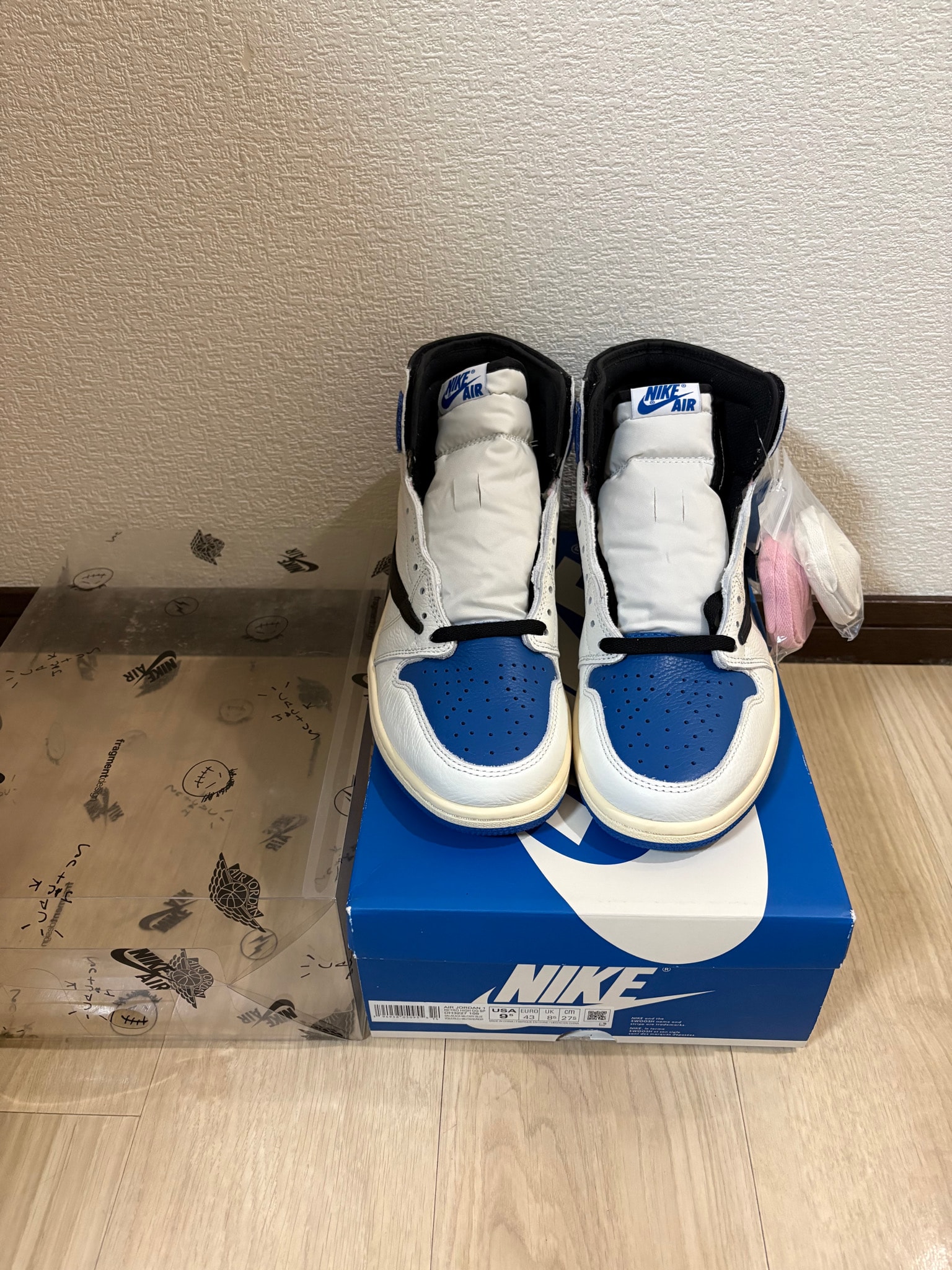 Travis Scott × fragment design × Nike Air Jordan 1 Retro High OG SP "Military Blue"