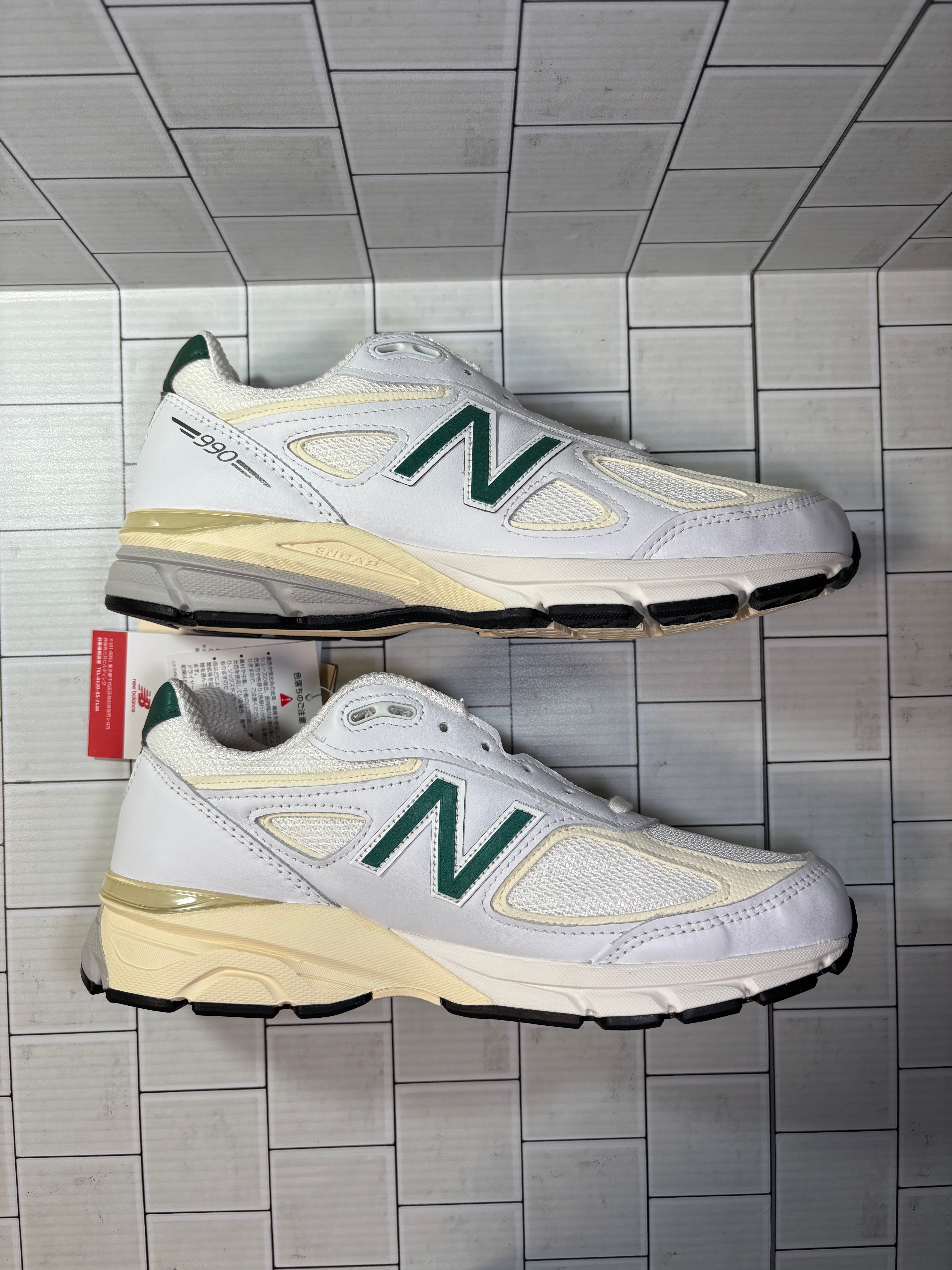 New Balance 990V4 "White/Green"