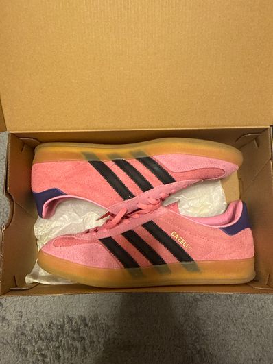 adidas Women's Gazelle Indoor "Bliss Pink/Core Black/Collegiate Purple"