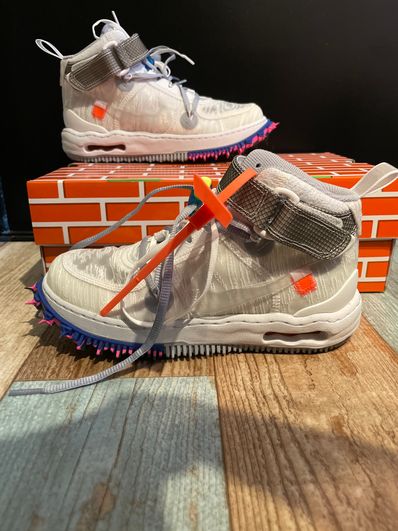 Off-White × Nike Air Force 1 Mid "White"