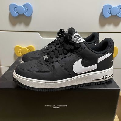 Supreme × COMME des GARCONS SHIRT × Nike Air Force 1 Low "Black/White" (2018)