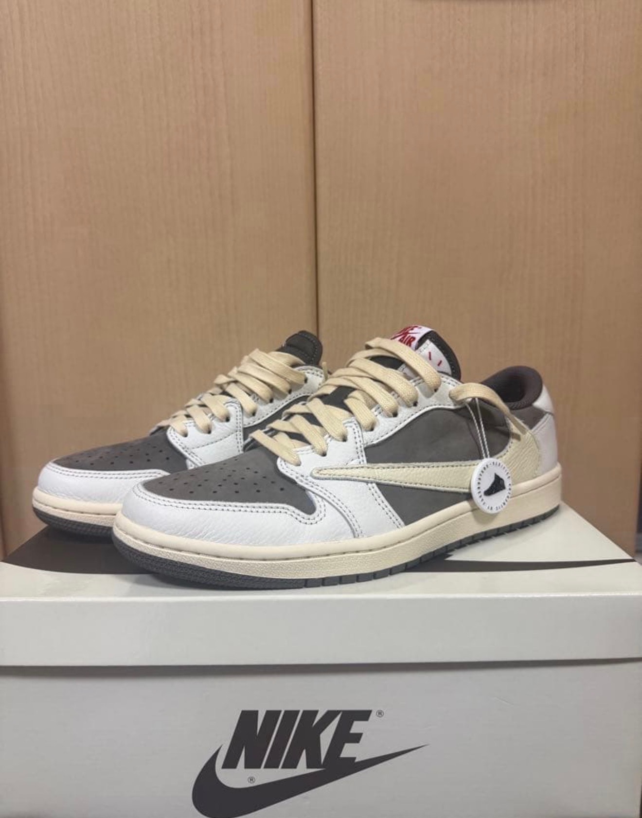 Travis Scott × Nike Air Jordan 1 Low OG SP "Reverse Mocha/Sail and Ridgerock"