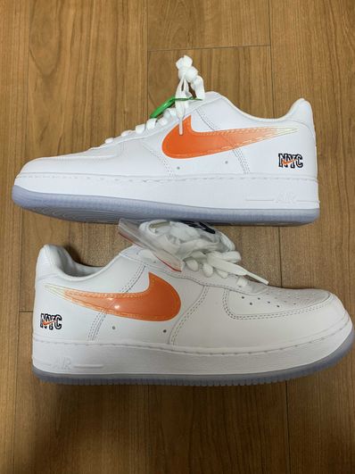 KITH × Nike Air Force 1 Low "White/Rush Blue/White/Brilliant Orange"
