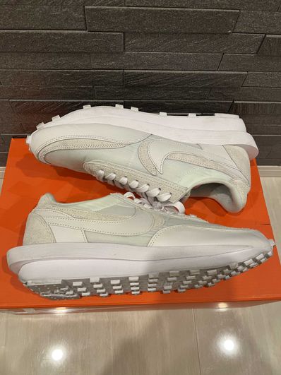 sacai × Nike LDV Waffle "Triple White"