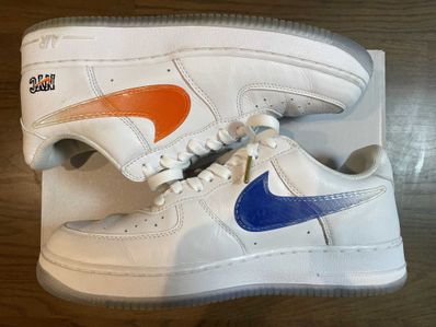 KITH × Nike Air Force 1 Low "White/Rush Blue/White/Brilliant Orange"