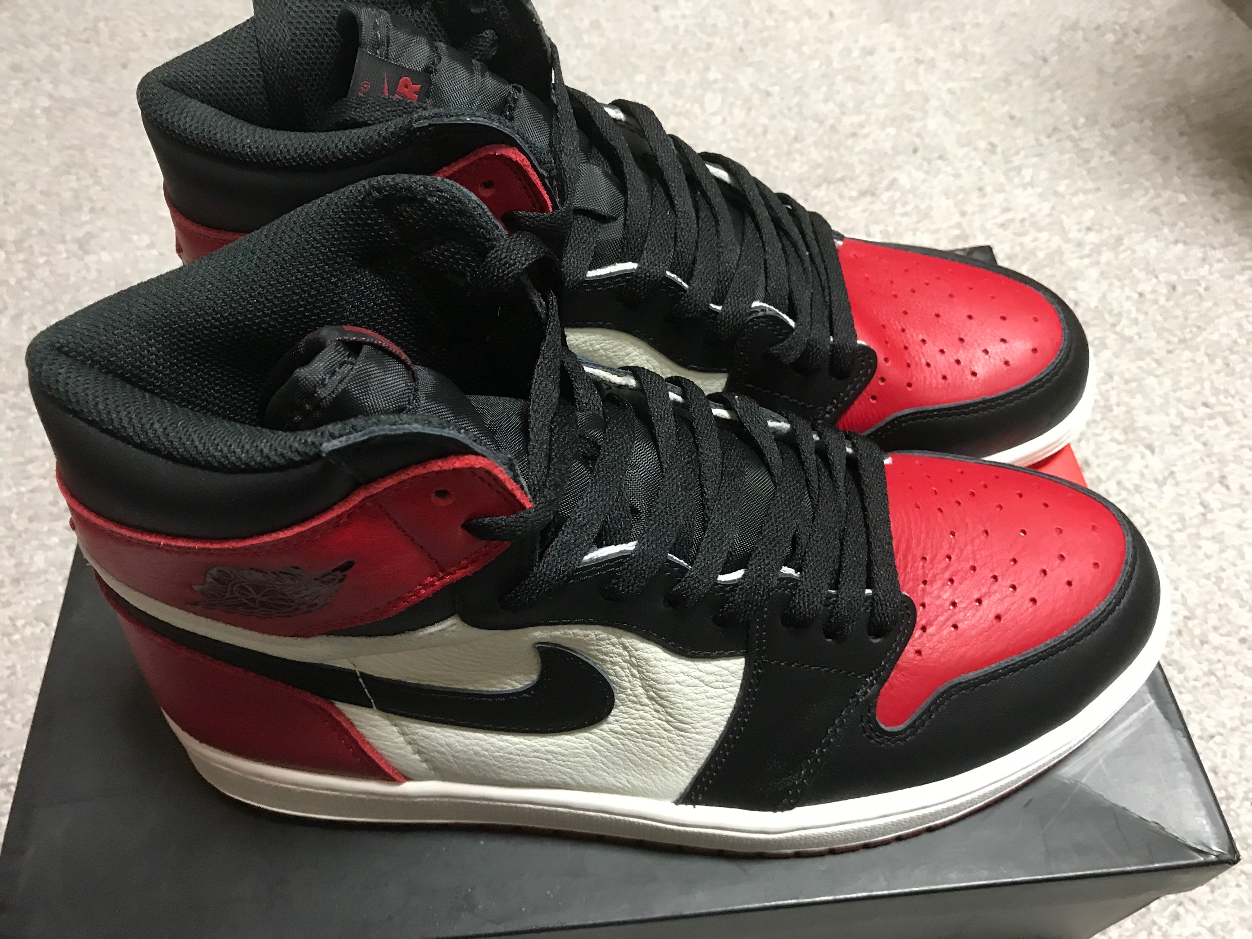 Nike Air Jordan 1 Retro High OG "Bred Toe"