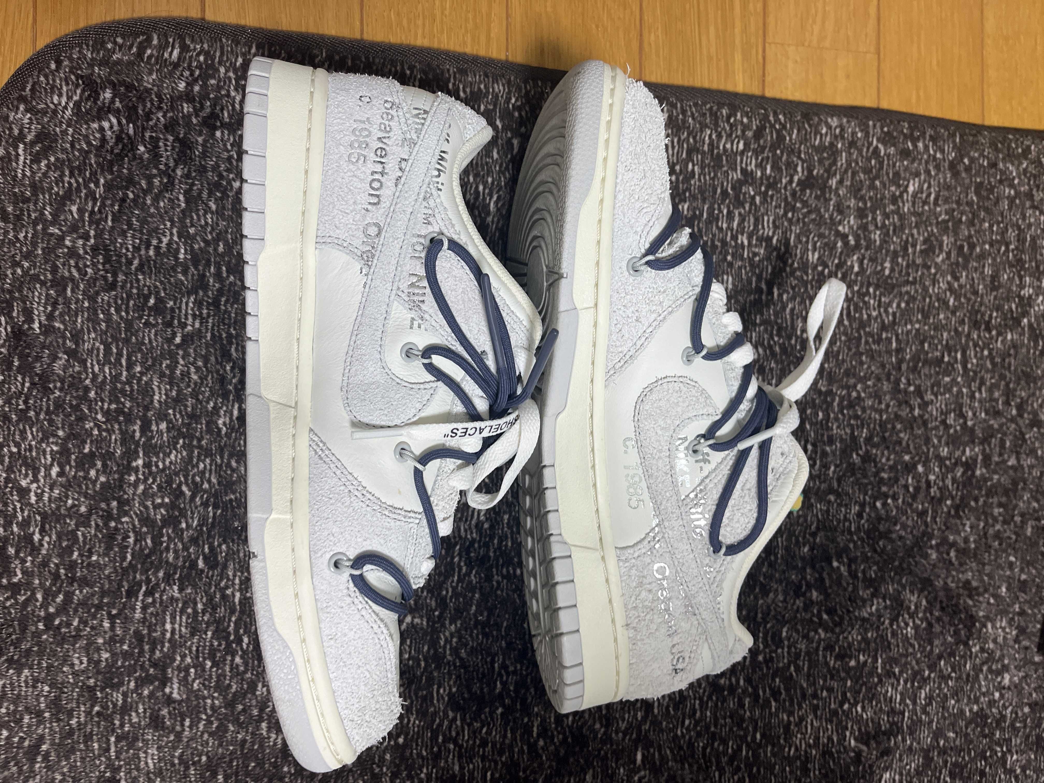 Off-White × Nike Dunk Low "Sail/Neutral Grey/Gridiron"