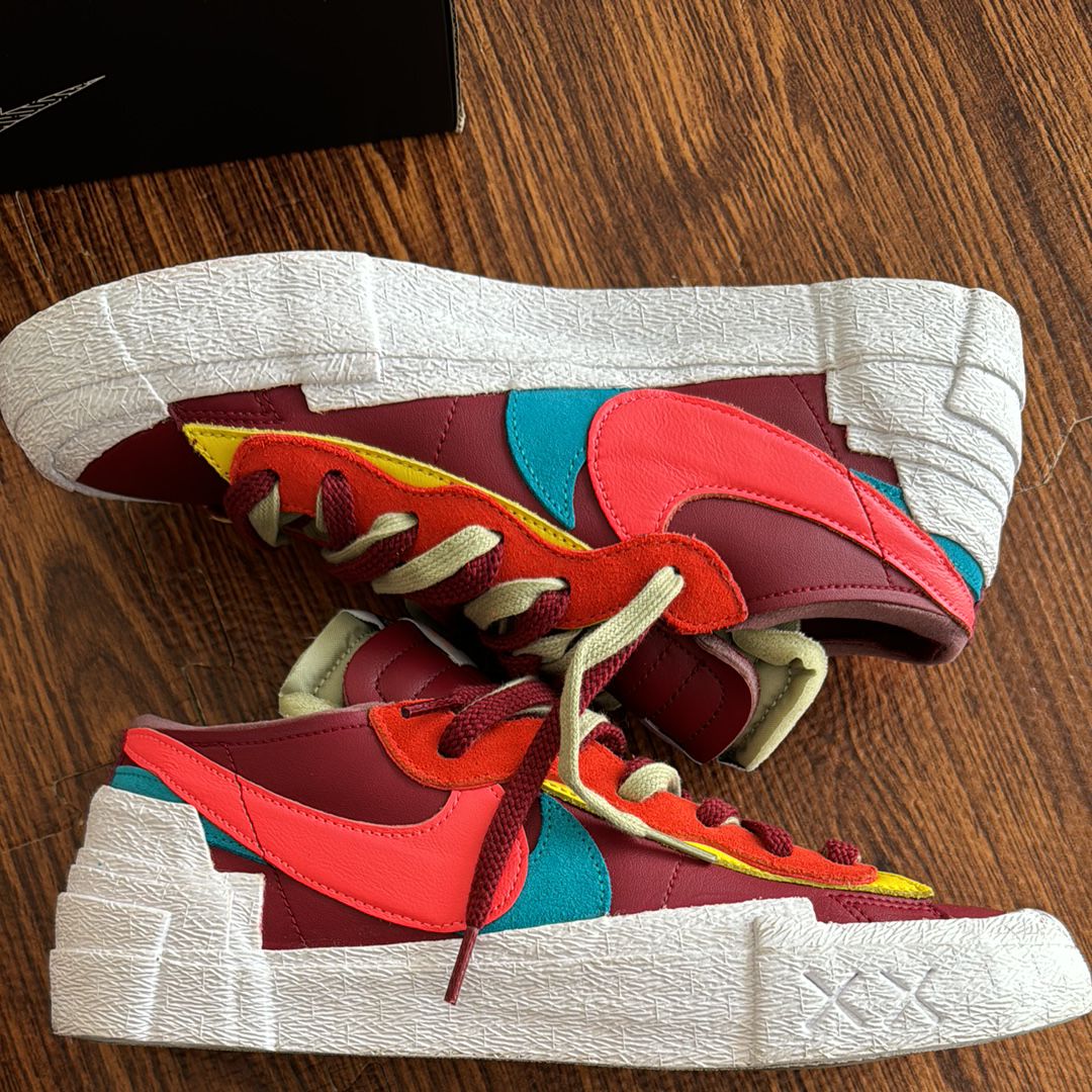 KAWS × sacai × Nike Blazer Low "Team Red"
