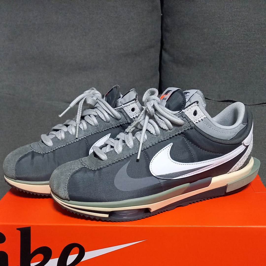 sacai × Nike Zoom Cortez "Iron Grey"