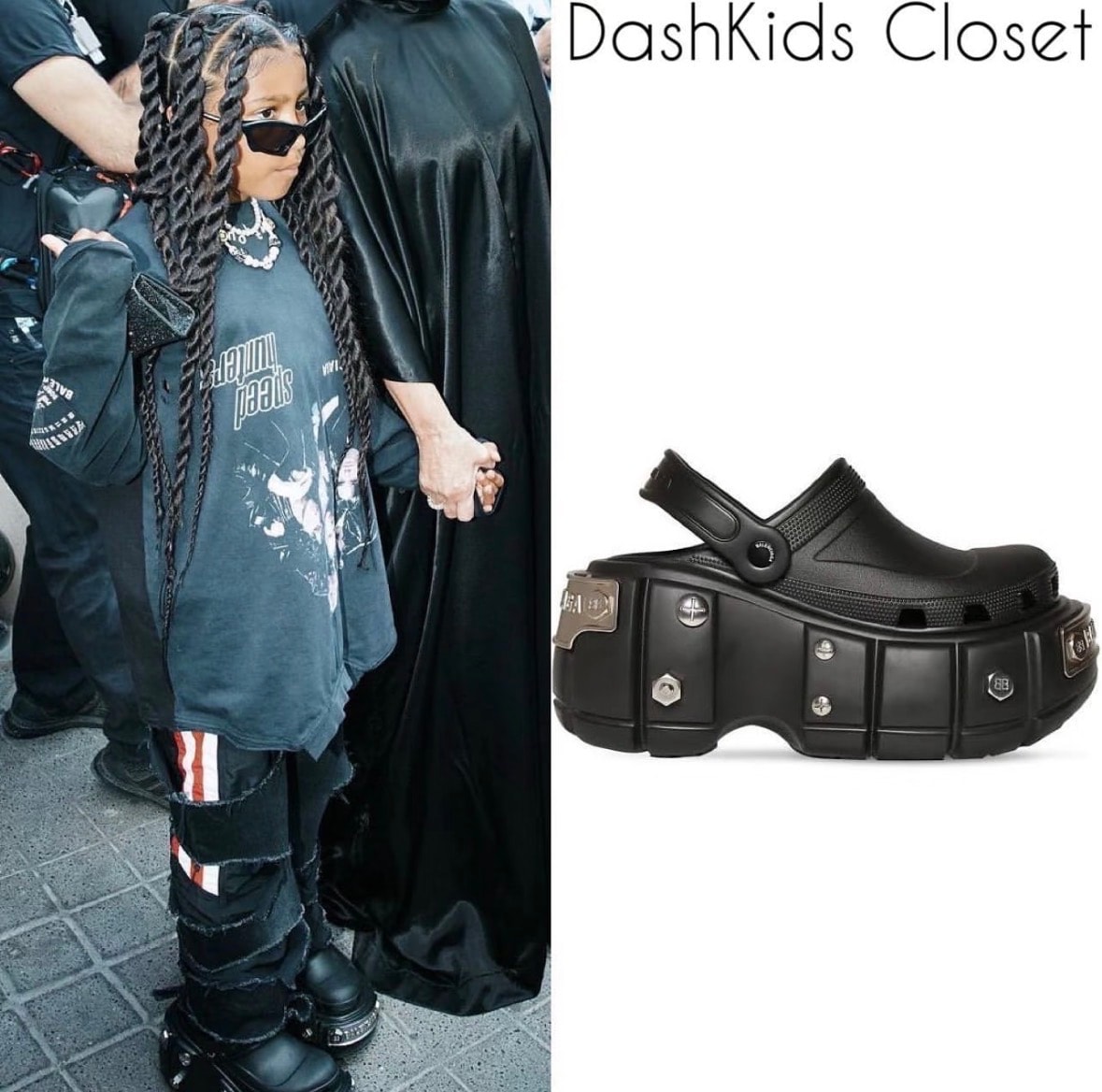 Crocs × BALENCIAGA Women's HardCrocs Sandal "Black"