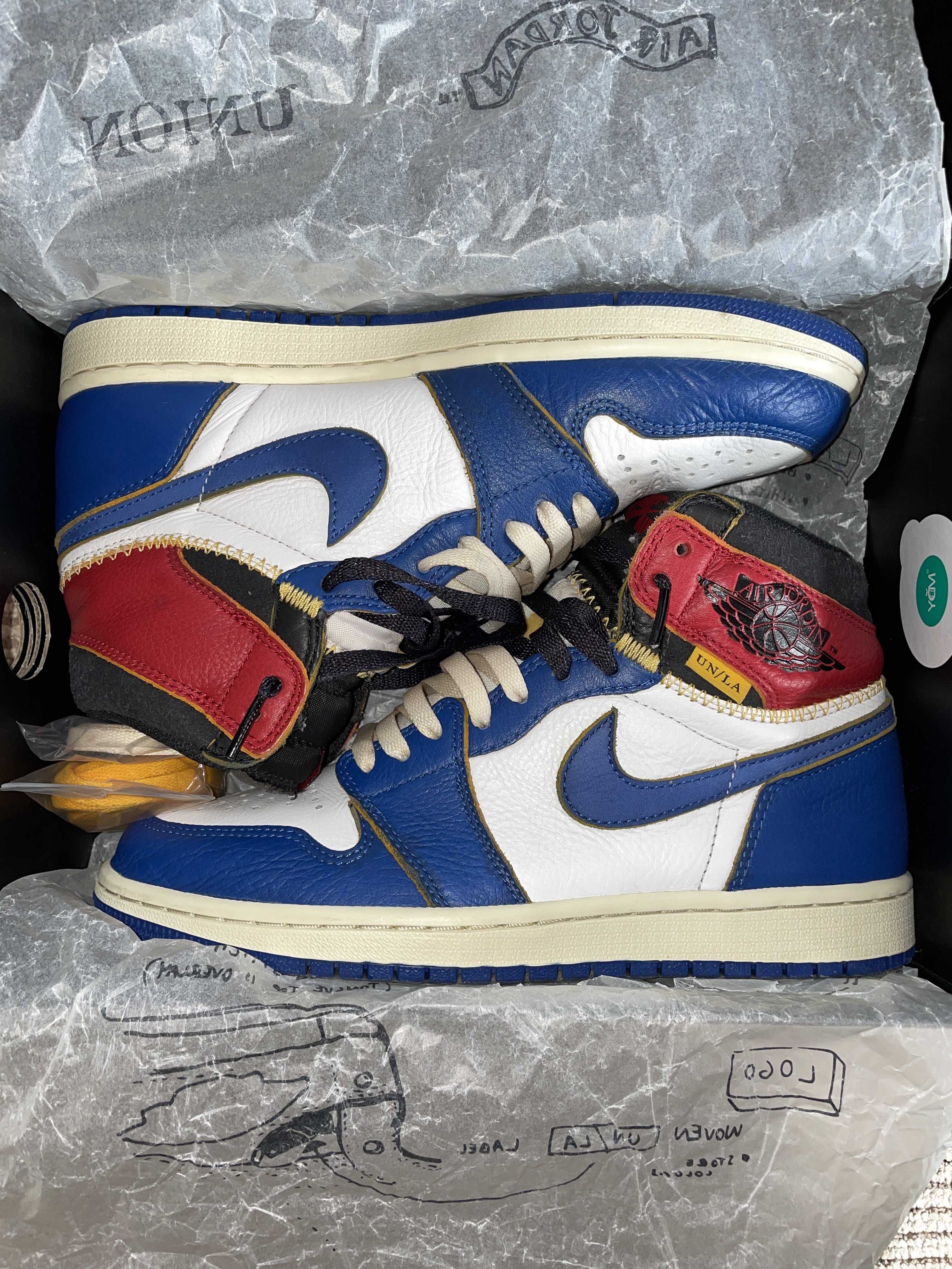 Union × Nike Air Jordan 1 Retro High OG NRG "Storm Blue/Varsity Red"