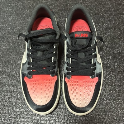 Paris Saint-Germain (PSG) × Nike Air Jordan 1 Low OG "Sail and Off Noir"