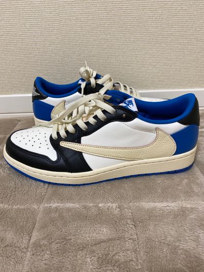 Travis Scott × fragment design × Nike Air Jordan 1 Low OG SP "Military Blue"