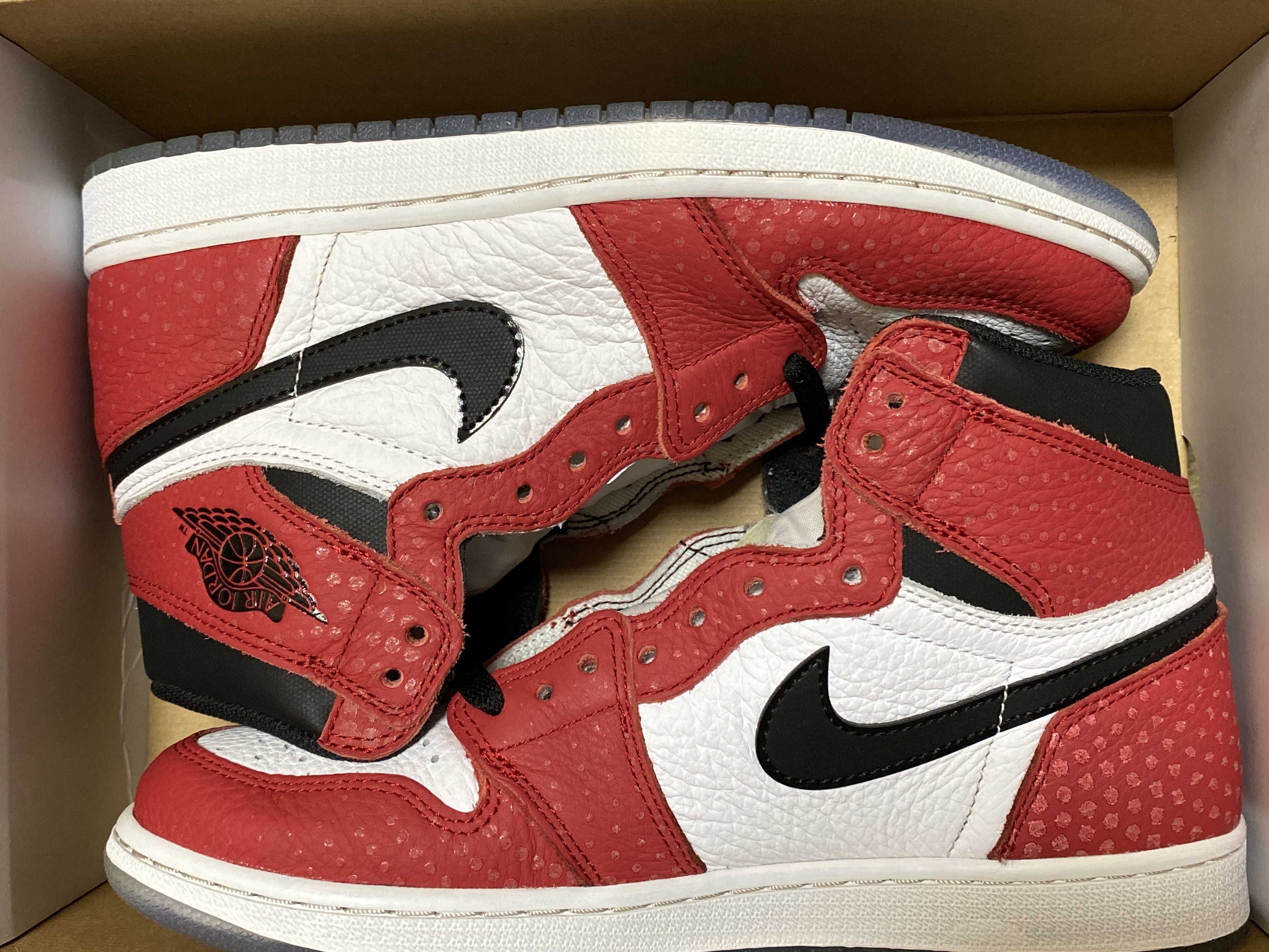 Spiderman × Nike Air Jordan 1 Origin Story "Gym Red/White/Photo Blue/Black"