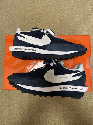 Fragment × sacai × Nike LD Waffle "Blackended Blue"