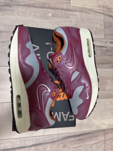 Patta × Nike Air Max 1 "Night Maroon"