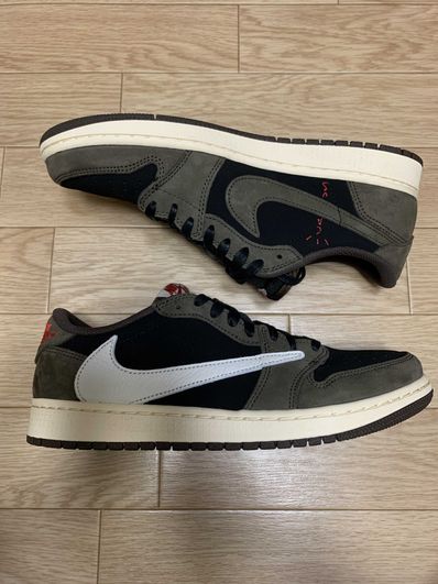 Travis Scott × Nike Air Jordan 1 Low OG SP-T "Black/Dark Mocha"