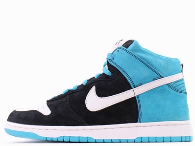 Nike SB Dunk High Send Help "Black/White-Blue Reef"