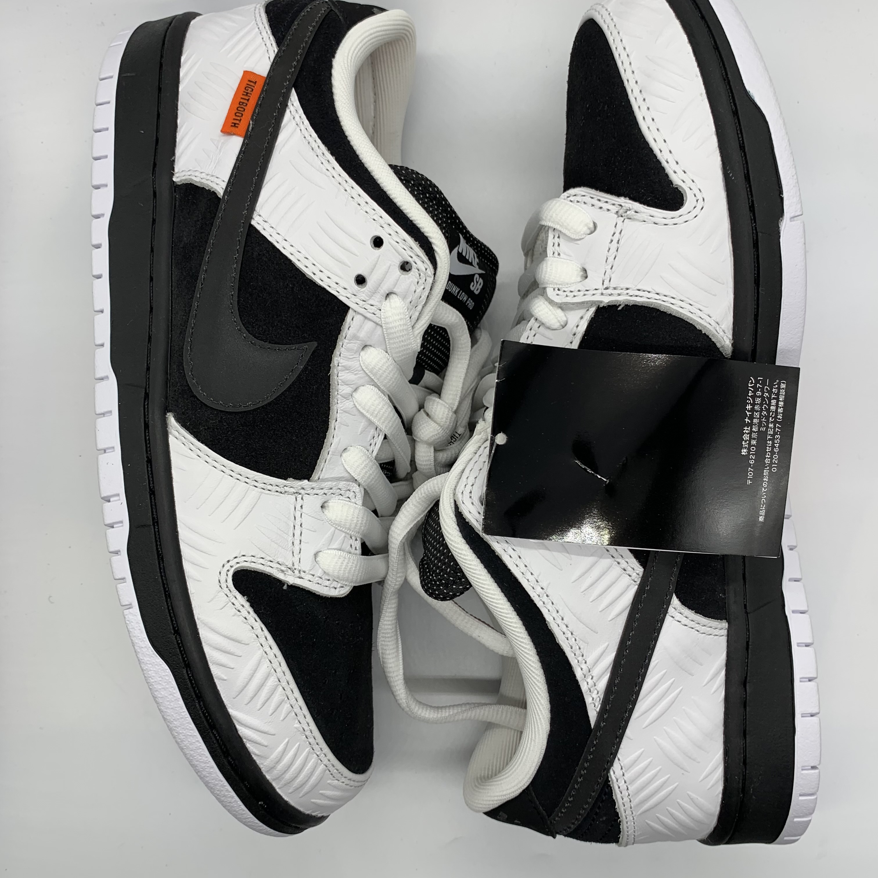 TIGHTBOOTH × Nike SB Dunk Low Pro QS "Black and White"