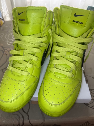 Ambush × Nike Dunk High "Flash Lime"