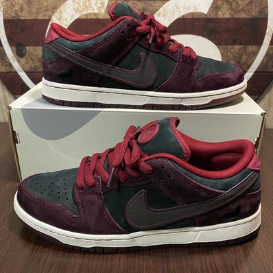 Riot Skateshop × Nike SB Dunk Low Pro QS "Mahogany and Team Red"
