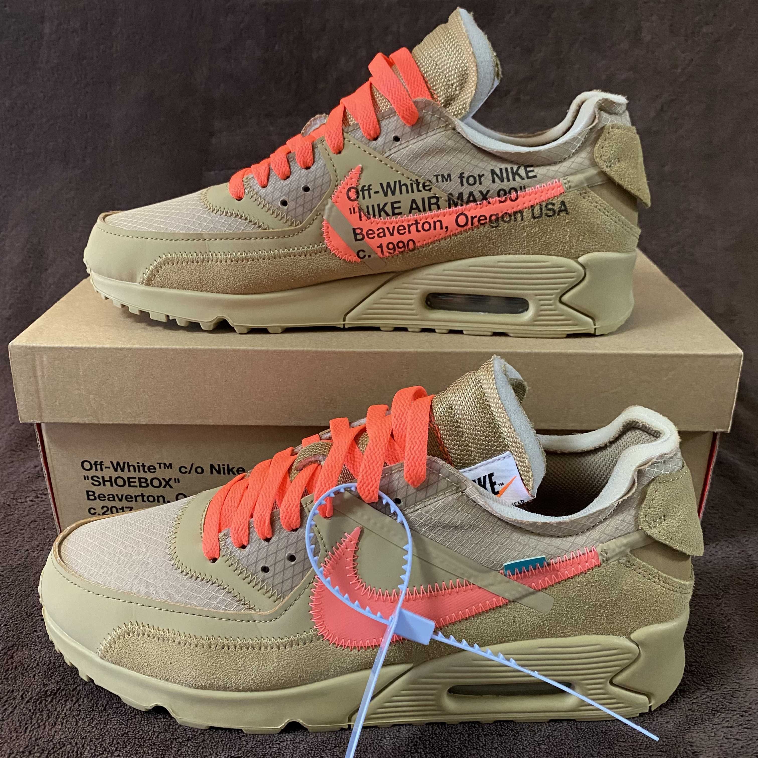 Off-White × Nike Air Max 90 "Desert Ore"