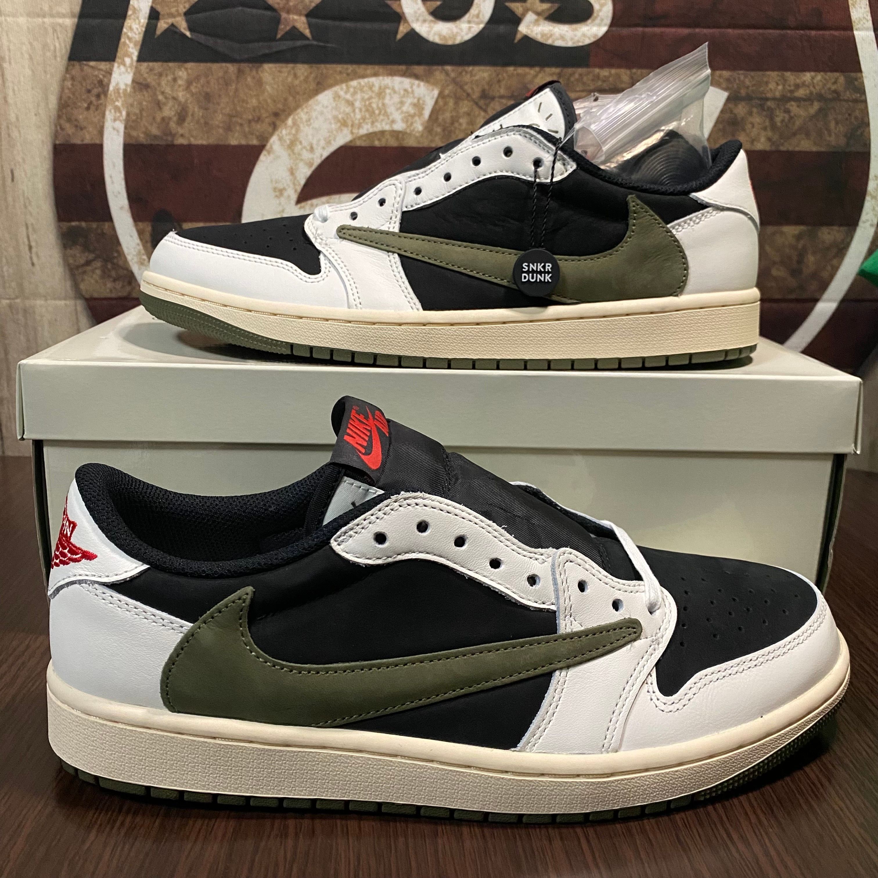 Travis Scott × Nike Women's Air Jordan 1 Low OG "Medium Olive"