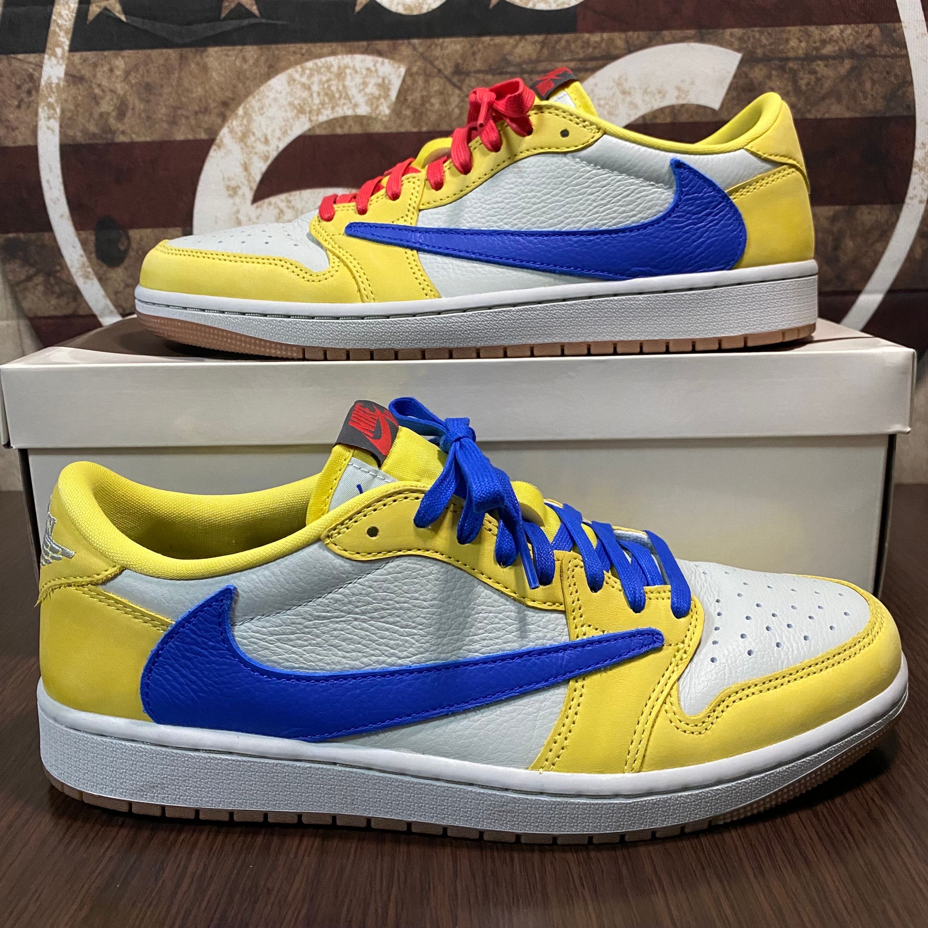 Travis Scott × Nike Women's Air Jordan 1 Retro Low OG "Canary"