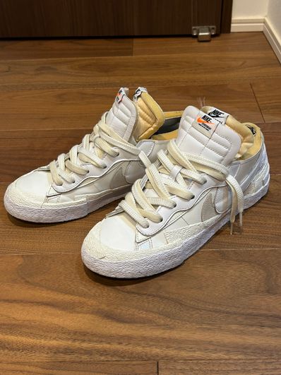 sacai × Nike Blazer Low "White Patent Leather"