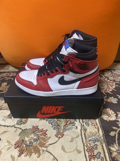 Spiderman × Nike Air Jordan 1 Origin Story "Gym Red/White/Photo Blue/Black"