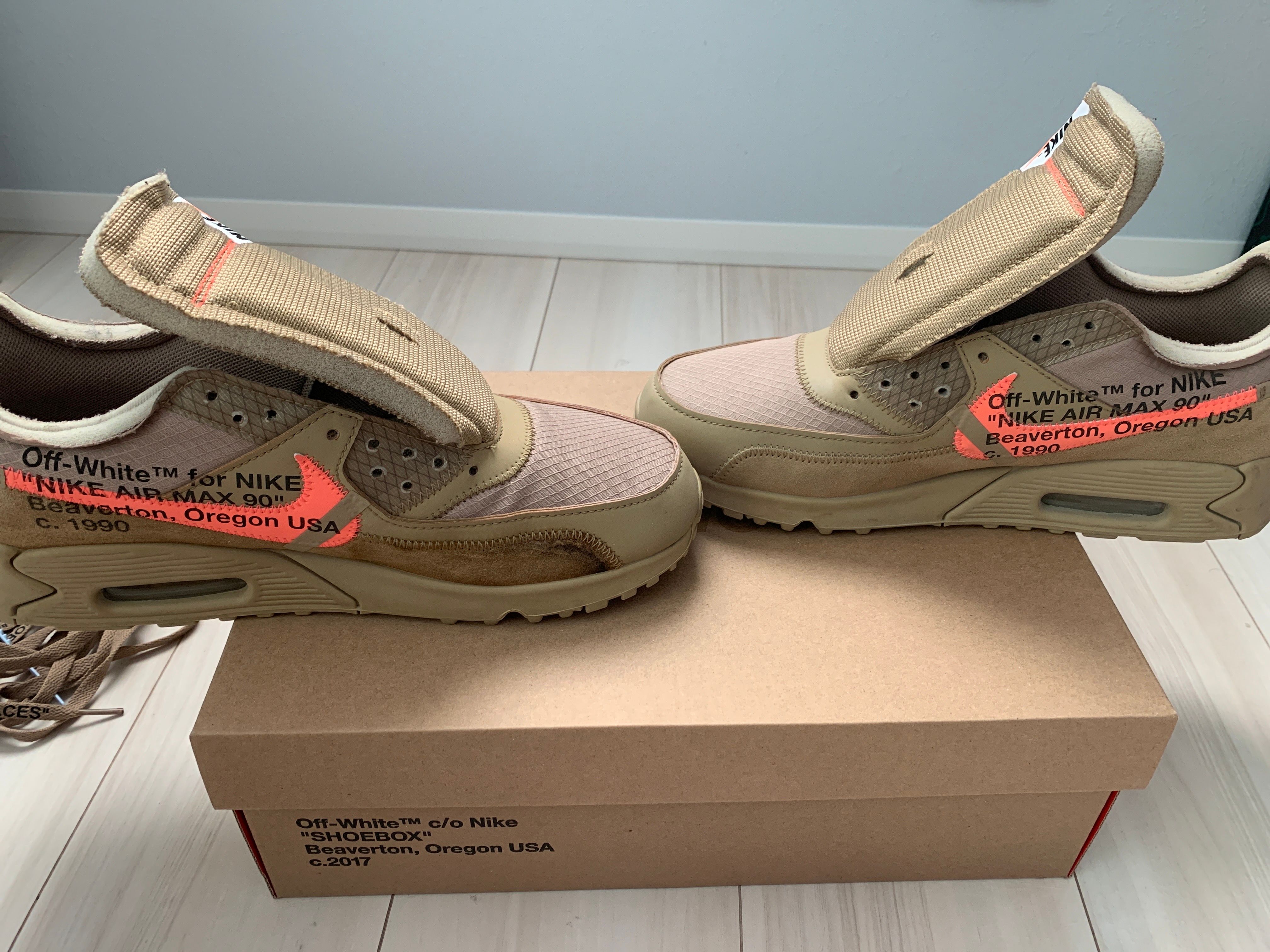 Off-White × Nike Air Max 90 "Desert Ore"