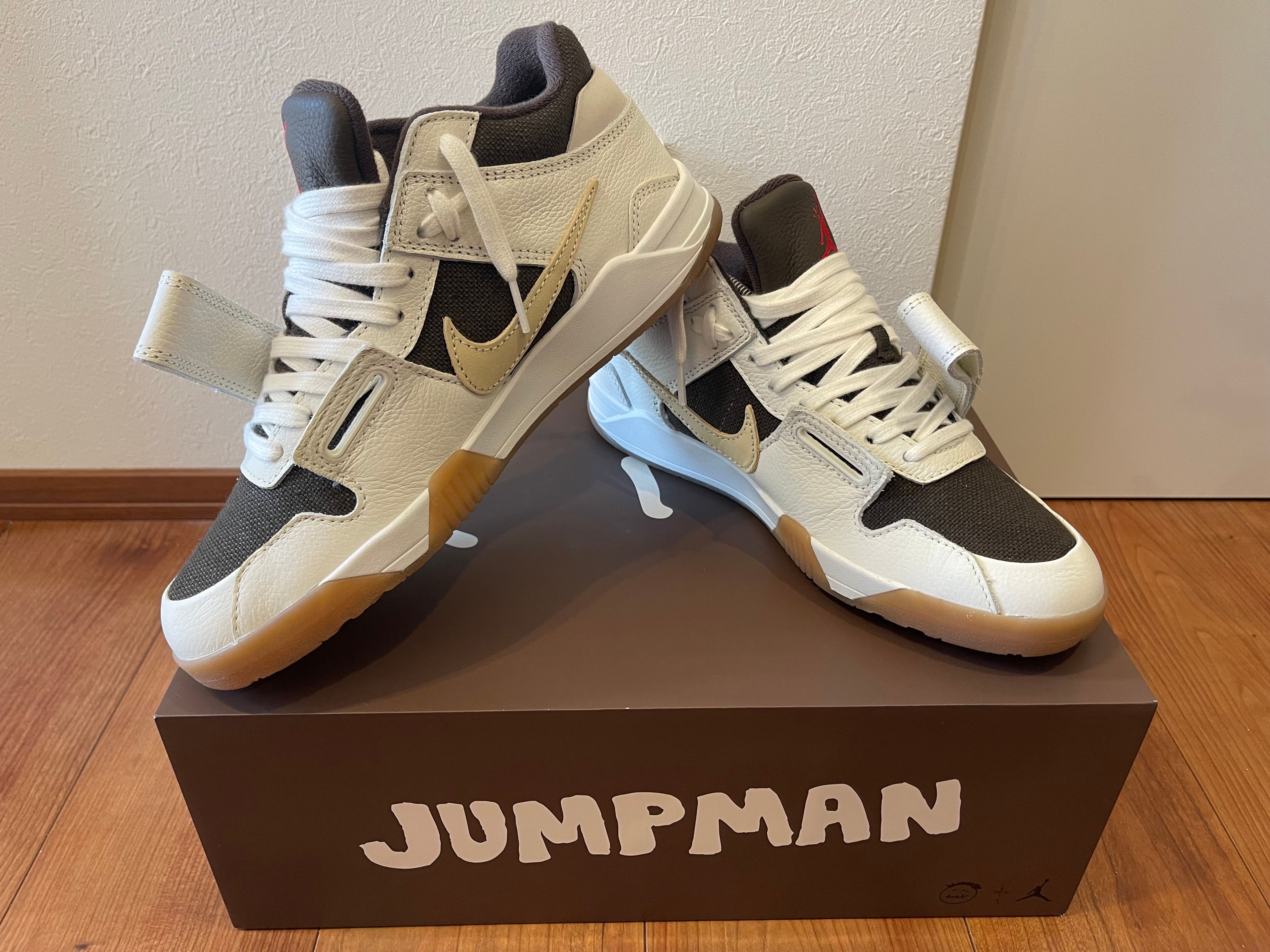 Travis Scott × Nike Jordan Jumpman Jack TR "Sail and Dark Mocha"
