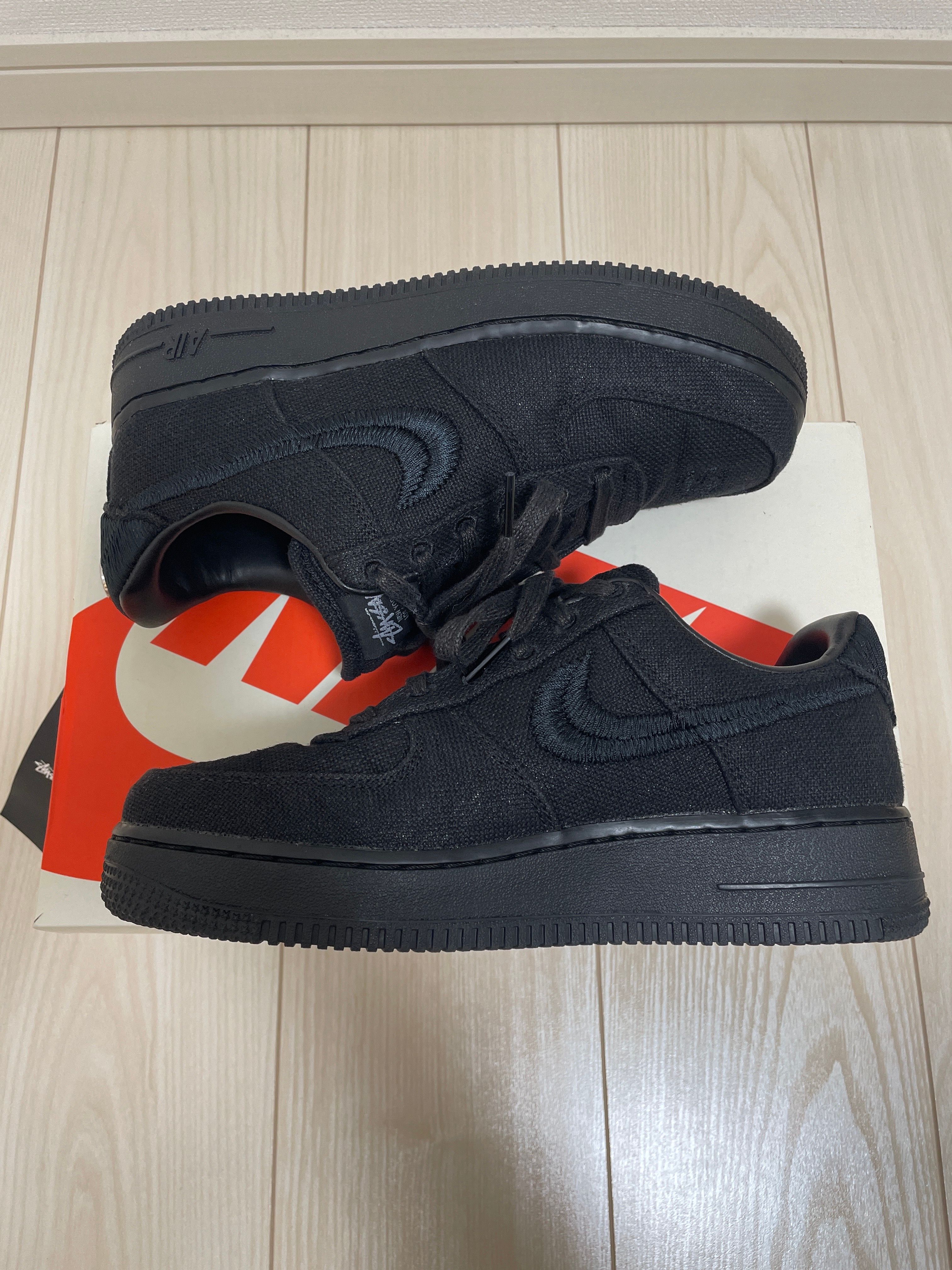 Stussy × Nike Air Force 1 Low "Triple Black"